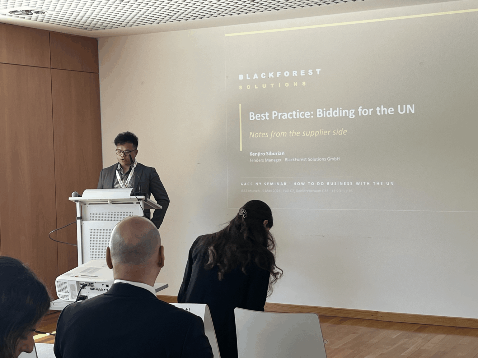 Kenjiro Siburian all tendered processes for doing business with multilaterals